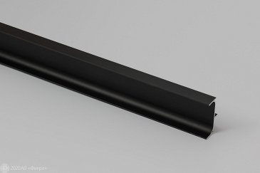 Вертикальный профиль 901010 для фасадов без ручек (62х22 мм), черный