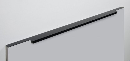 Ray торцевая мебельная ручка для фасадов 600 мм черный матовый