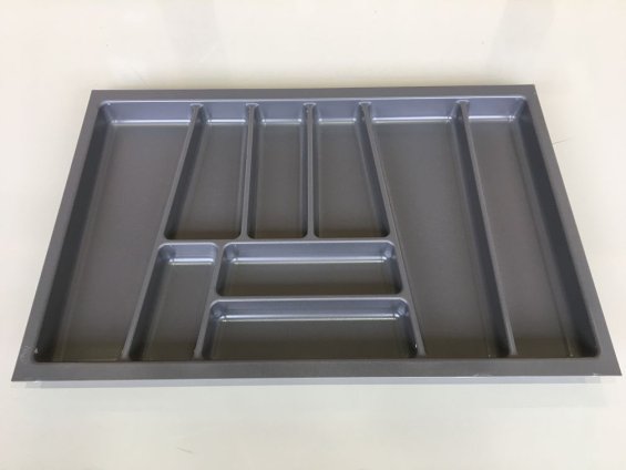 Лоток для столовых приборов Trend II, в ящик 800/500, серый орион матовый