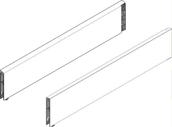 TANDEMBOX intivo, BOXCAP 400мм, черный, комплект