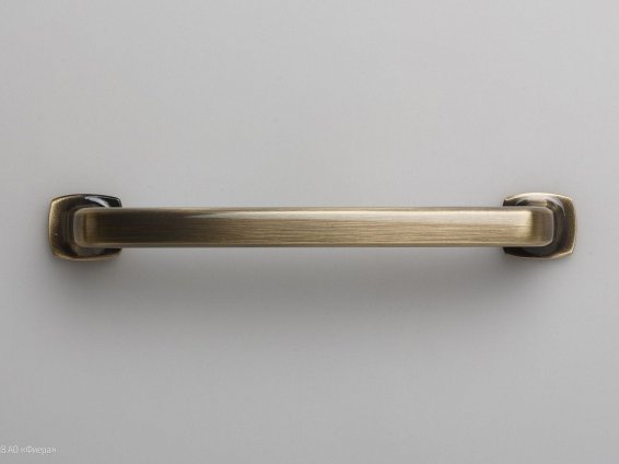 Mono мебельная ручка-скоба 128 мм брашированная старинная бронза