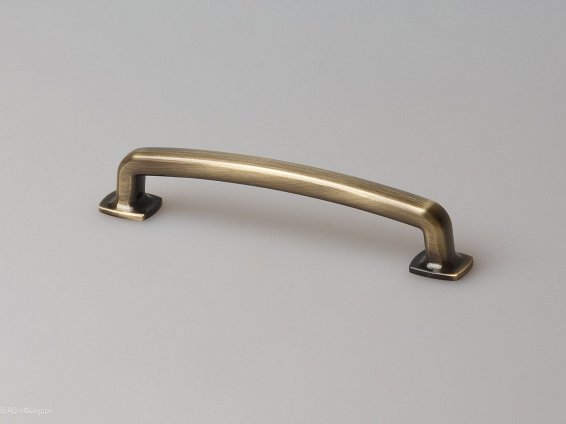 Mono мебельная ручка-скоба 128 мм брашированная старинная бронза