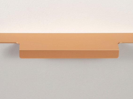 Ray торцевая мебельная ручка для фасадов 150 мм сатиновое золото