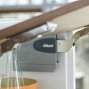 AVENTOS HK, заглушка малая овальная с лого, серая, прав.