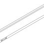 LEGRABOX царга, высота M (90,5 мм), НД=400 мм, правая, белый шелк