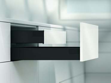 Внутренний ящик TANDEMBOX antaro с TIP-ON BLUMOTION (высота М 98,5, глубина 400 мм, вес ящика до 20 кг), черный