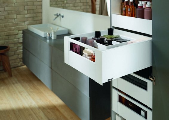 Внутренний ящик LEGRABOX pure (высота C 177, глубина 450 мм), белый шелк